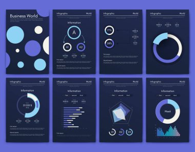 Cep telefonlu vektör grafikleri. Mobil uygulamalar, iş akışı düzeni, diyagram, pankart, web tasarımı, iş raporları oluşturma şablonu. Stok vektörü
