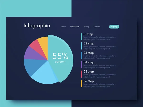 Moderne Infografik Vektorelemente Für Business Broschüren Verwendung Website Imagebroschüre Werbung — Stockvektor