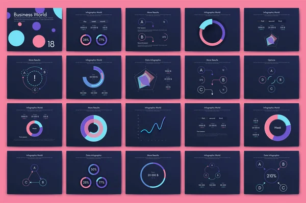 Infográficos Gráficos Vetoriais Com Telefone Celular Modelo Para Criação Aplicativos — Vetor de Stock