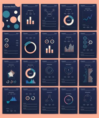 Cep telefonlu vektör grafikleri. Mobil uygulamalar, iş akışı düzeni, diyagram, pankart, web tasarımı, iş raporları oluşturma şablonu. Stok vektörü