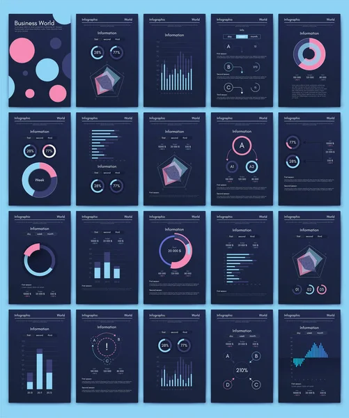 Infographie Graphique Vectorielle Avec Téléphone Mobile Modèle Pour Création Applications — Image vectorielle