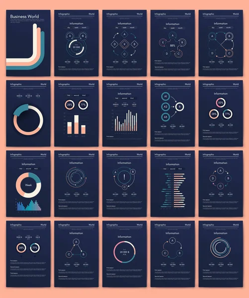 Vektorgrafik Infografik Mit Mobiltelefon Vorlage Für Die Erstellung Mobiler Anwendungen — Stockvektor