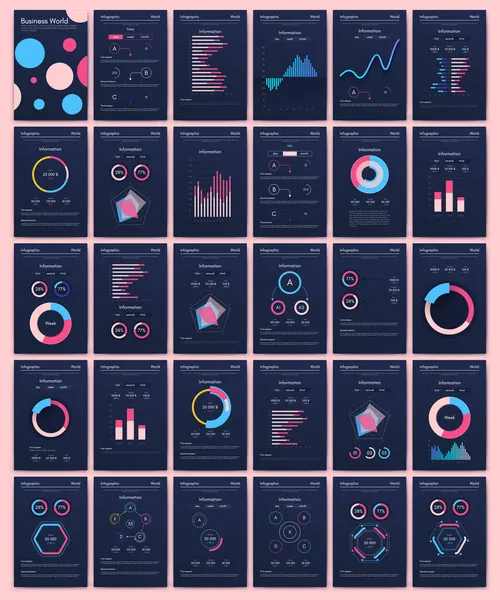 Infográficos Gráficos Vetoriais Com Telefone Celular Modelo Para Criação Aplicativos — Vetor de Stock