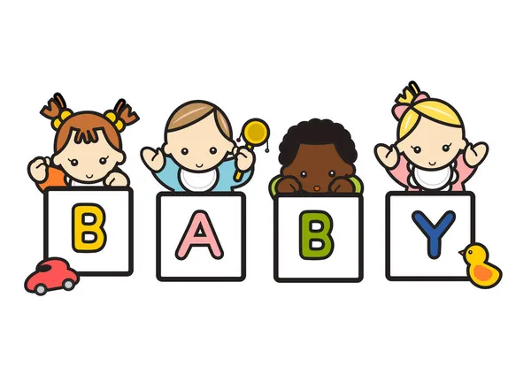 Babys Have Alphabets Baby — Stock Photo, Image