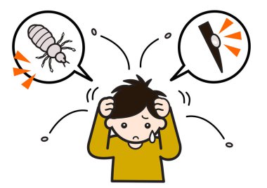 Çocuğun bit sorunu var.  