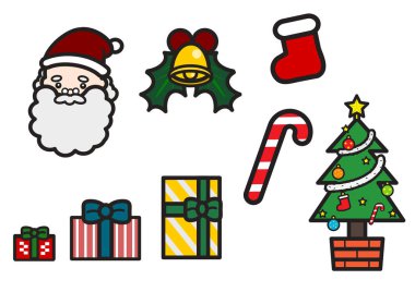 Komik Noel çizimleri seti