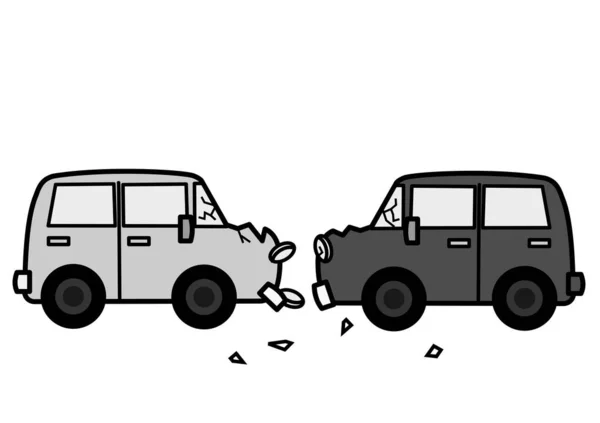 Ατύχημα Δύο Αυτοκινήτων — Φωτογραφία Αρχείου