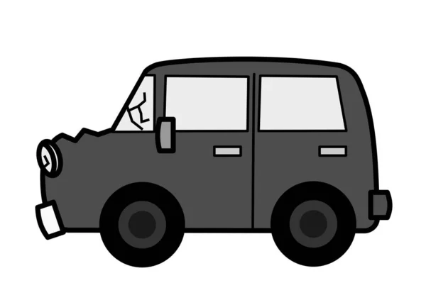 Broken Car Cartoon Style — Stock Photo, Image