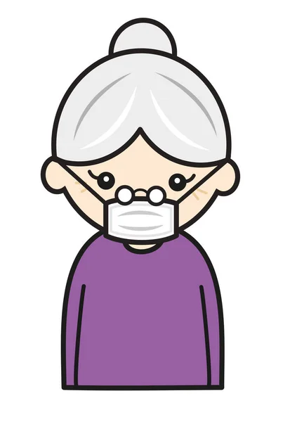 Old Woman Mask — Stock Photo, Image