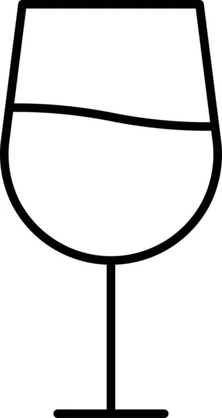 ワイングラスアルコールのアイコン — ストックベクタ