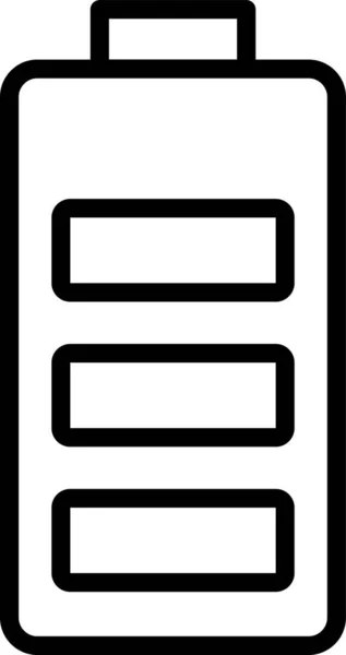 Batterieladestangen Symbol Umrissen — Stockvektor