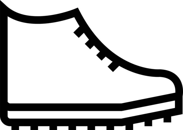 Moda Pies Calzado Icono Estilo Del Esquema — Vector de stock