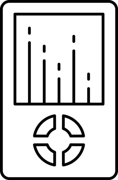 Audio Bije Ikonę Odtwarzacza — Wektor stockowy