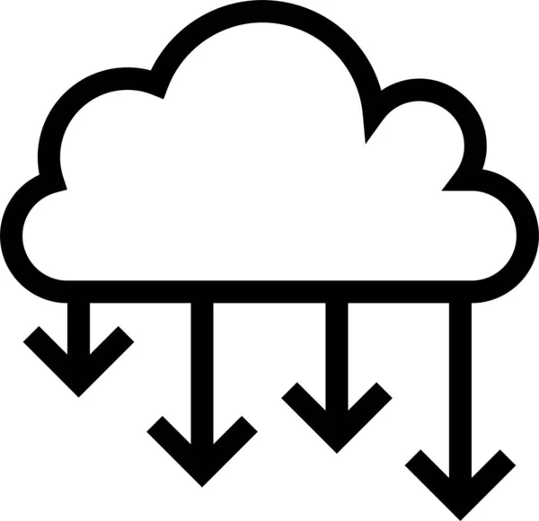 Иконка Стиле Outline — стоковый вектор