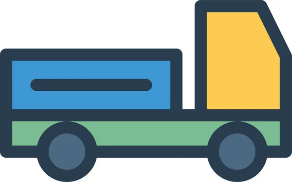 Auto Delivery Logistic Icon Ausgefüllten Outline Stil — Stockvektor