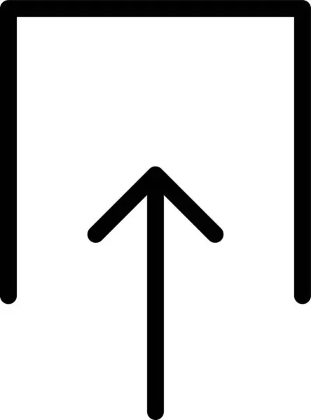 Pfeilpfeile Richtung Symbol Solidem Stil — Stockvektor