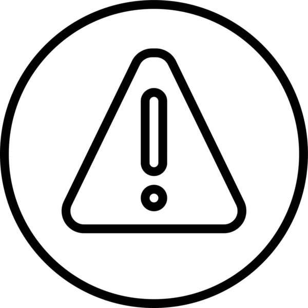 Atención Error Icono Advertencia — Vector de stock