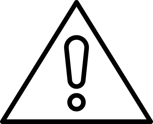 Warnung Gefahr Fehler Symbol Umriss Stil — Stockvektor