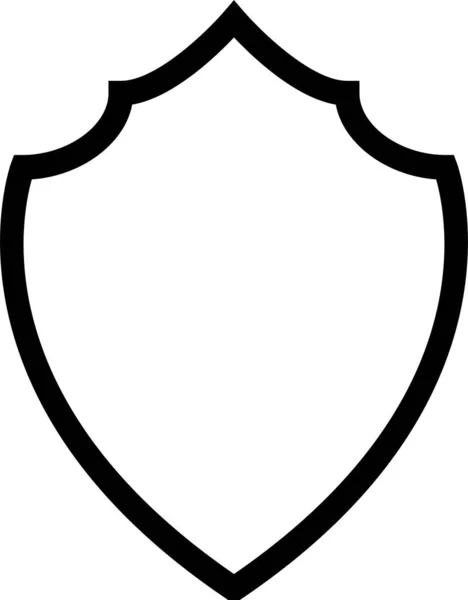 Protección Icono Seguridad Seguridad Estilo Esquema — Archivo Imágenes Vectoriales