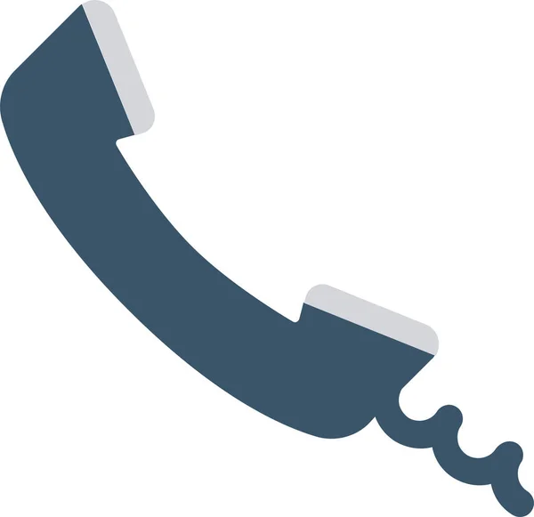 Chamar Ícone Telefone Fixo Comunicação Estilo Plano —  Vetores de Stock