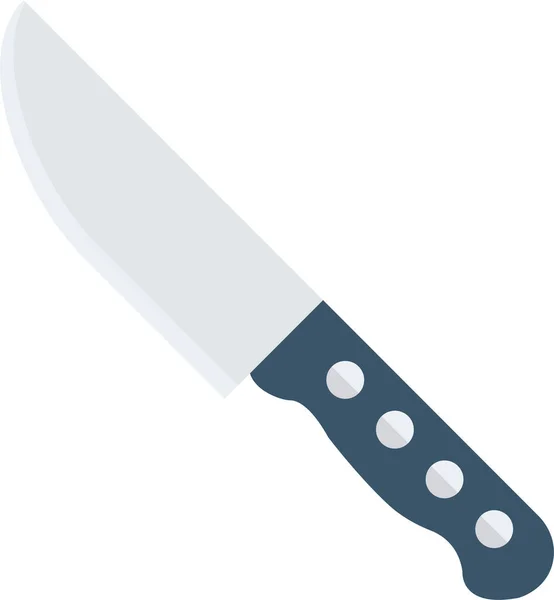 Cut Fork Knife Icon Flat Style — Stock Vector