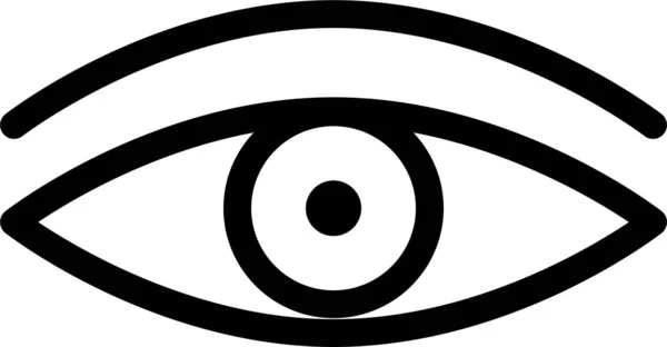 Глаза Глаза Взгляд Значок Стиле Наброска — стоковый вектор