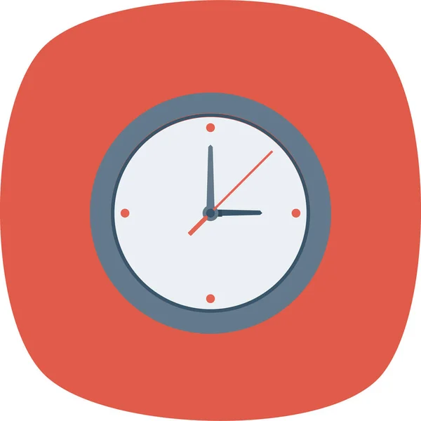 Reloj Temporizador Icono Tiempo Estilo Plano — Vector de stock