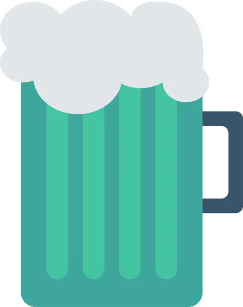 Καφέ Κύπελλο Εικονίδιο Ποτό Επίπεδο Στυλ — Διανυσματικό Αρχείο