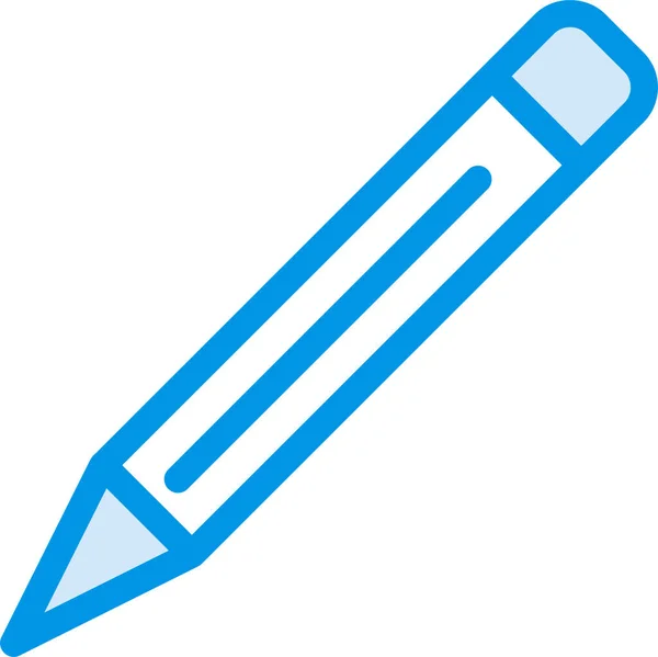 Bewerken Pen Potlood Pictogram Outline Stijl — Stockvector