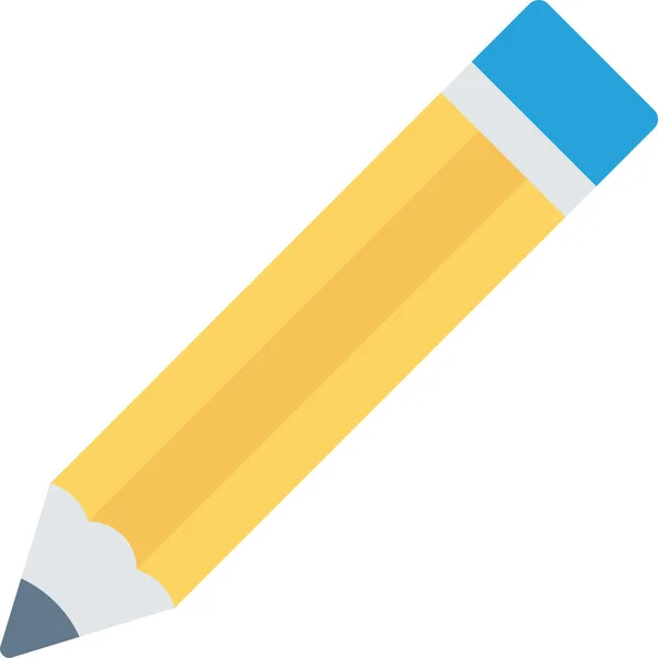Créer Modifier Icône Crayon Dans Style Plat — Image vectorielle