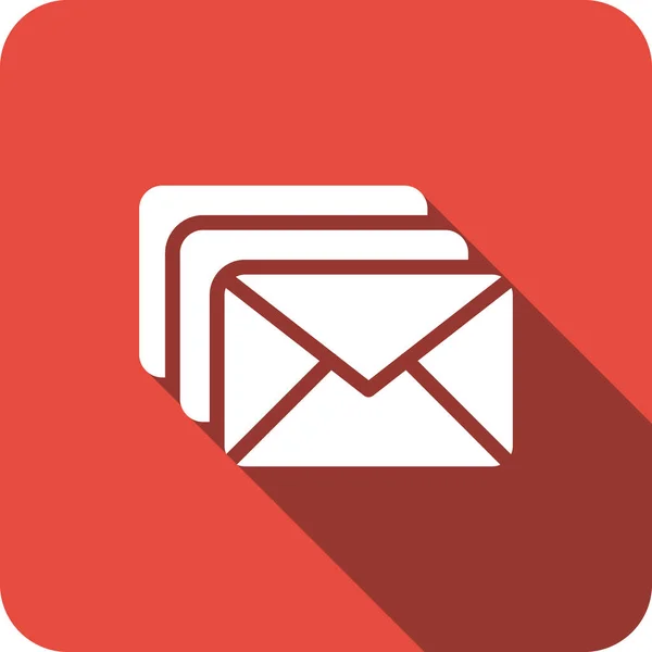 Kommunikations Mail Umschlag Symbol Flachen Stil — Stockvektor