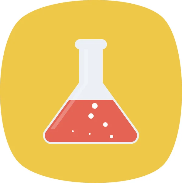 Иконка Химической Лаборатории Плоском Стиле — стоковый вектор