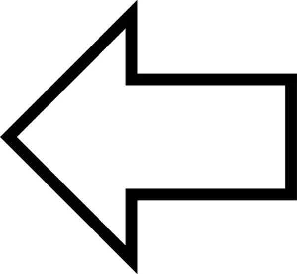 Hace Arrow Arrow Left Icon Outline Style — Archivo Imágenes Vectoriales