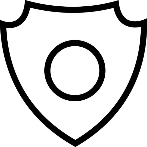 Іконка Захисту Призу Стилі Контурів — стоковий вектор