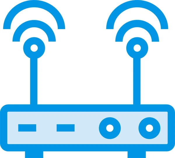 Иконка Технологии Сигнала Устройства Стиле Заполненного Контура — стоковый вектор