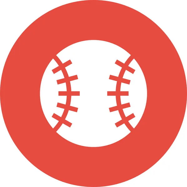 Ikona Baseballu Stylu Odznaki — Wektor stockowy