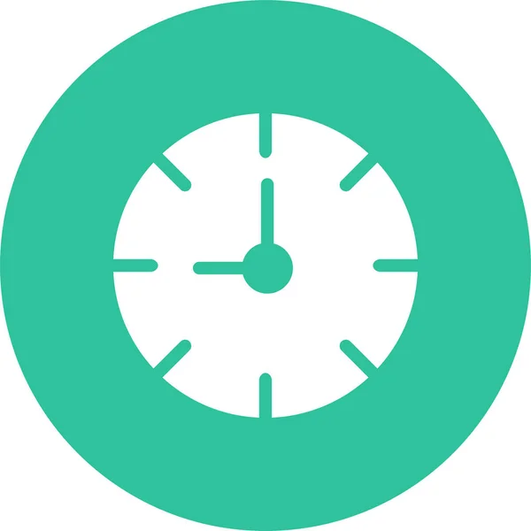 圆形时钟定时器图标的徽章风格 — 图库矢量图片