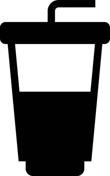 Αλκοόλ Μπύρα Ποτό Εικονίδιο Στερεό Στυλ — Διανυσματικό Αρχείο