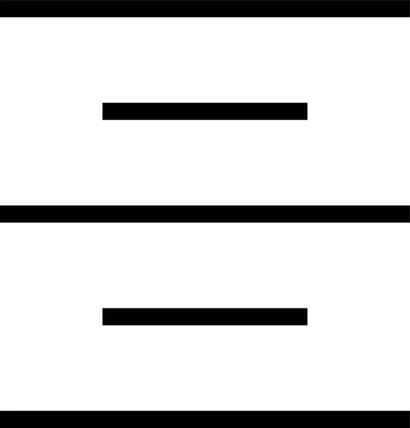 Выравнивание Значка Центрального Абзаца Стиле Outline — стоковый вектор