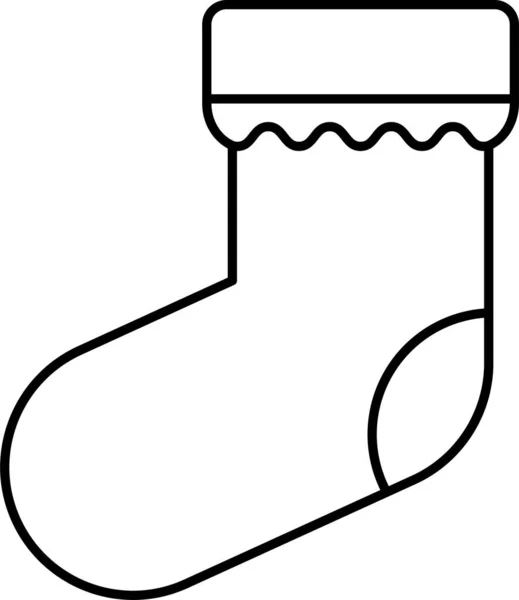 Socks Wear Woolen Icon — Stock Vector