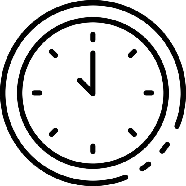 Reloj Pared Icono Del Reloj — Archivo Imágenes Vectoriales