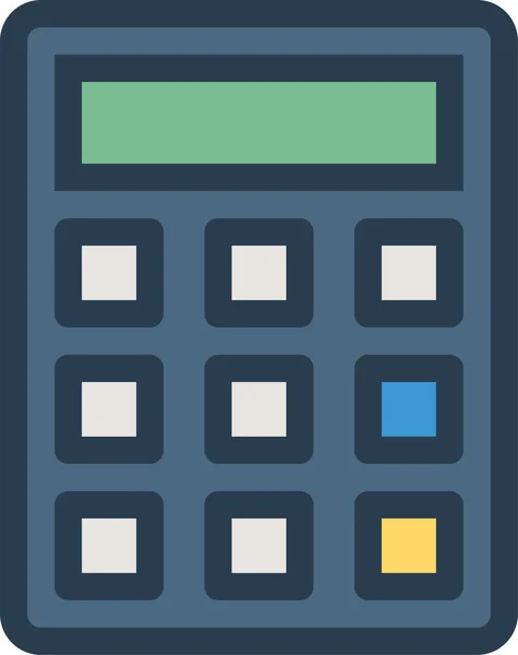 Значок Калькулятора Бізнес Рахунків Заповненому Стилі — стоковий вектор