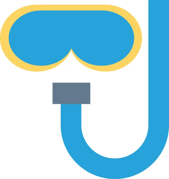 Γυαλιά Γυαλιά Ηλίου Κολύμπι Εικονίδιο Επίπεδο Στυλ — Διανυσματικό Αρχείο
