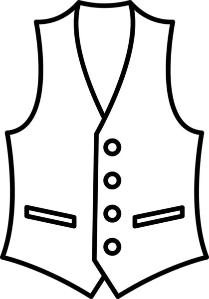 Ikona Mody Zachodnia Płaszcz — Wektor stockowy