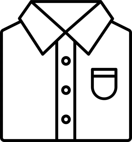 Camisa Roupas Ícone Moda —  Vetores de Stock