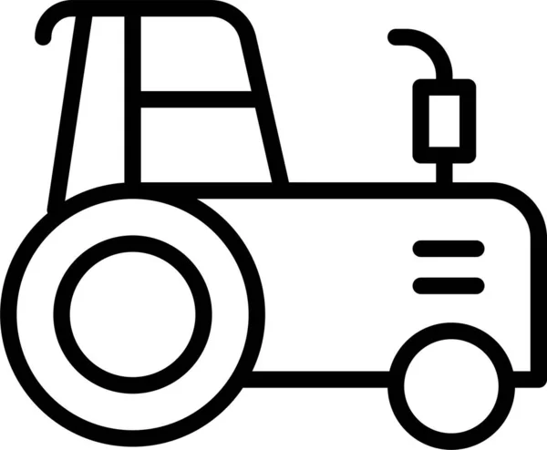 Cosechar Tractor Transporte Icono — Archivo Imágenes Vectoriales