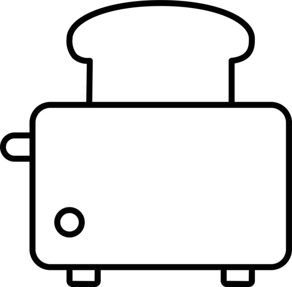 Bread Toaster Bakery Icon — Stock Vector