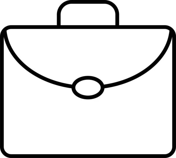 Tasche Bargeld Gepäcksymbol Umriss Stil — Stockvektor