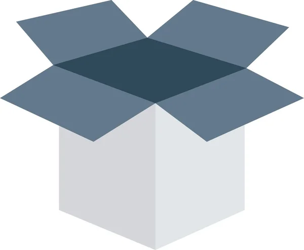 Box Gift Icon Flat Style — 스톡 벡터