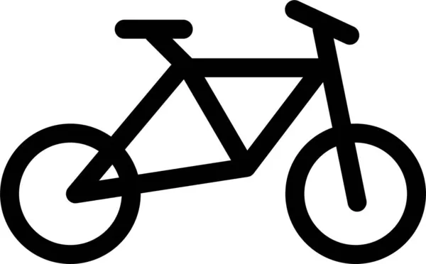 Fiets Fiets Oefening Pictogram Contouren Stijl — Stockvector